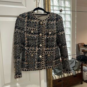 Chanel style tweeted blazer